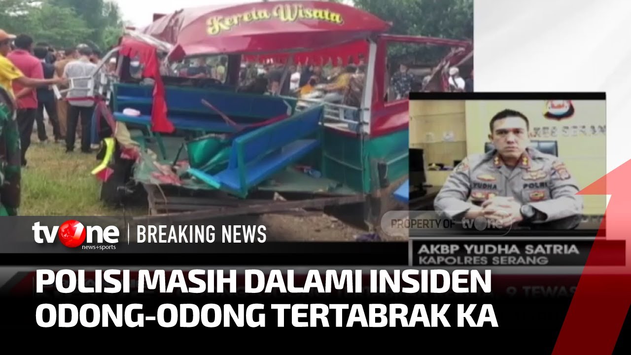 Odong Odong Tertabrak KA Merak Rangkasibitung di Serang, Polisi Akan