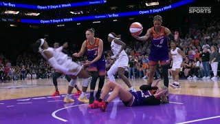 Taurasi Lays Out Cheyenne Parker, Who Hits Sophie Cunningham In The Face Phoenix Mercury