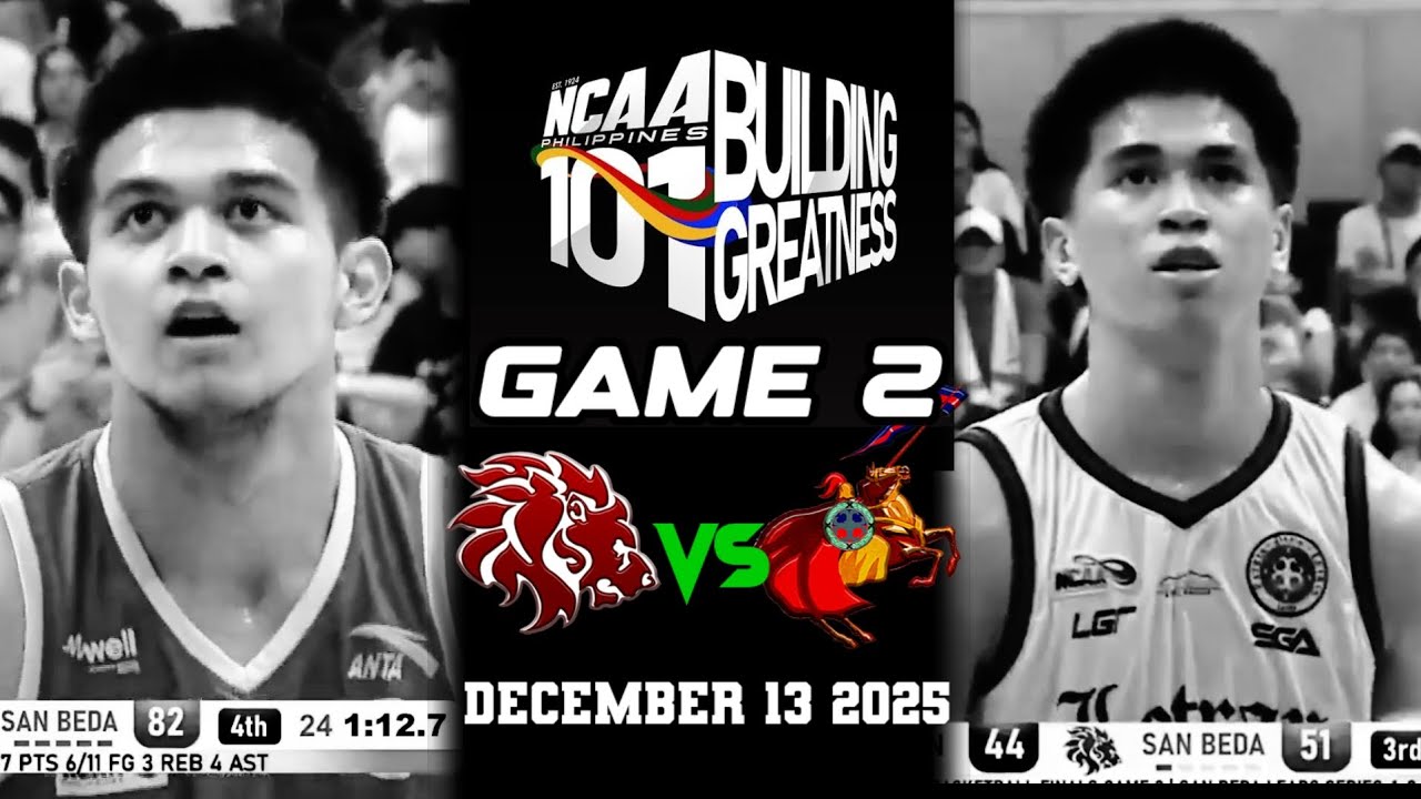 NCAA SEASON 101 FINALS | SAN BEDA VS LETRAN FULL 4TH QUARTER | DECEMBER ...