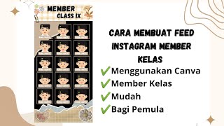 Cara Membuat Feed Instagram Member Kelas || Di Canva || Warna Cerah || Menjadi Aesthetic screenshot 5