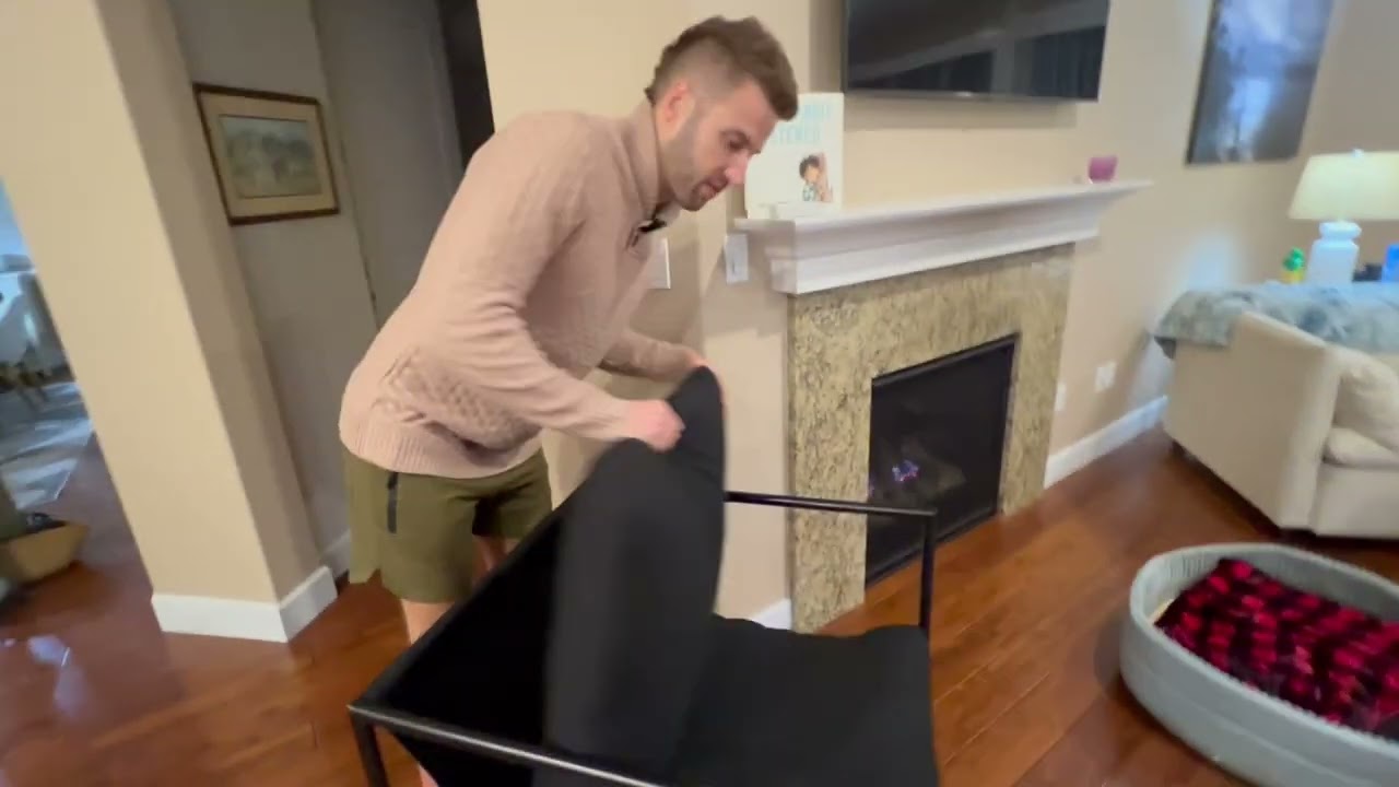 Black Sling Chair Modern Sling Accent Chair Sling Chair Indoor for Living Room Bedroom