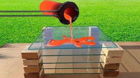 Experiment lava vs kaca mobil