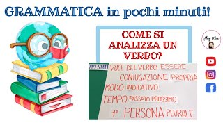 COME SI ANALIZZA UN VERBO? - Vediamolo insieme, un passo alla volta! (VERBO ESSERE) COME SI ANALIZZA UN VERBO? - Vediamolo insieme, un passo alla volta! (VERBO ESSERE)
