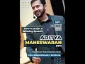 How to Script a Winning Speech | Aditya Maheswaran, DTM | | Keynote Speech | ft. Q & A