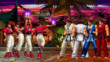 [KOF Mugen] Orochi Chris Team vs Kim Kaphwan Team