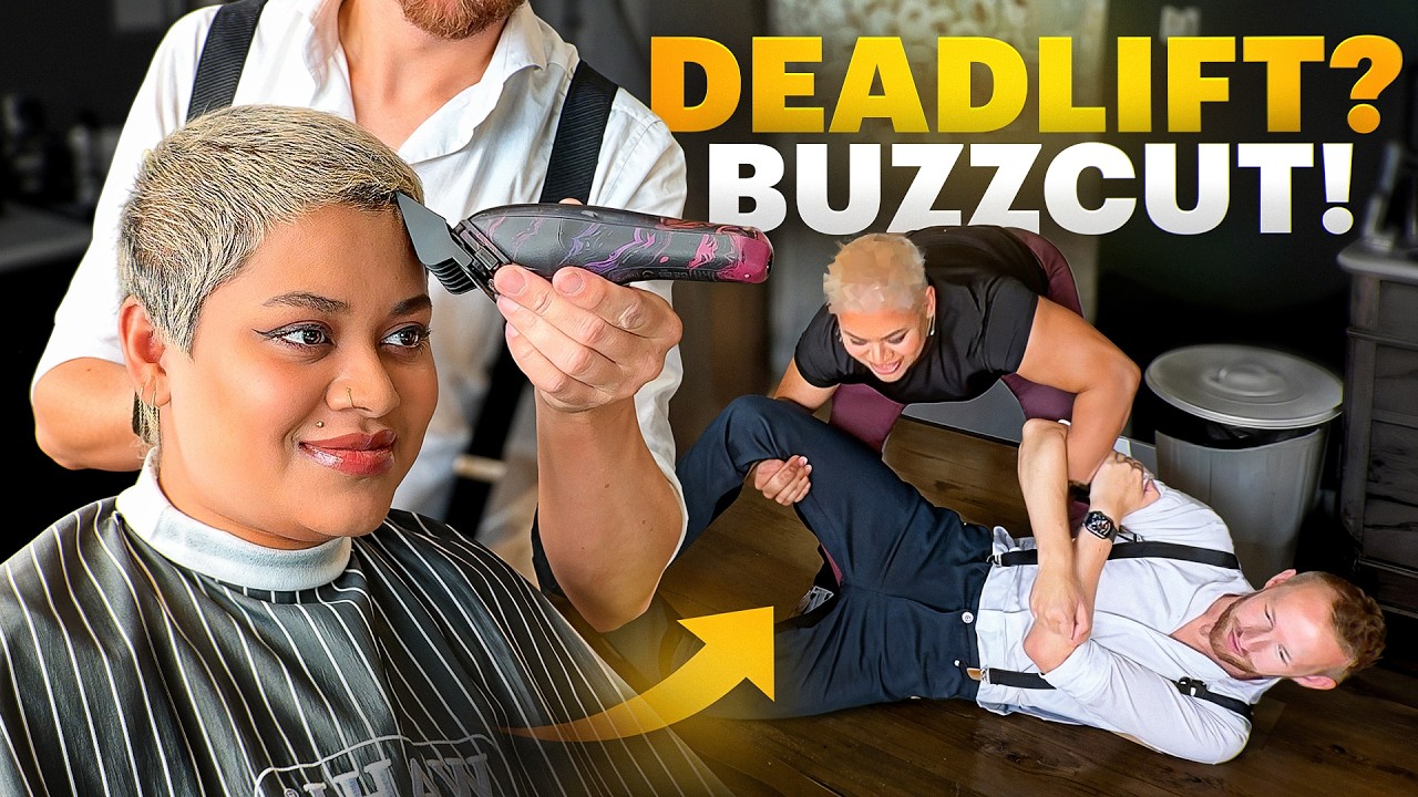 A Free Haircut Is On The Line! (Blonde Buzzcut)