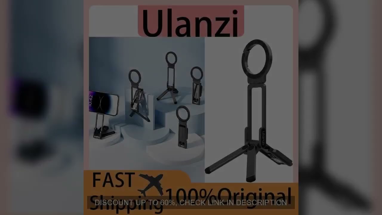 Ulanzi MA38 MagLock Magnetic Phone Stand Phone Holder Aluminum Versatile Magnetic Grip Tripod For iP