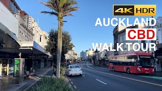 Auckland CBD Saturday Morning Walk Tour New Zealand 4K HDR