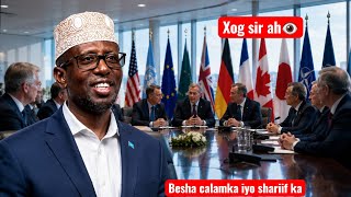 DEG DEG: Beesha Caalamka Oo Xog Sir Ah Siisay Sheekh Shariif – Amar Culus Oo Xasan Sheekh Lagu Warge