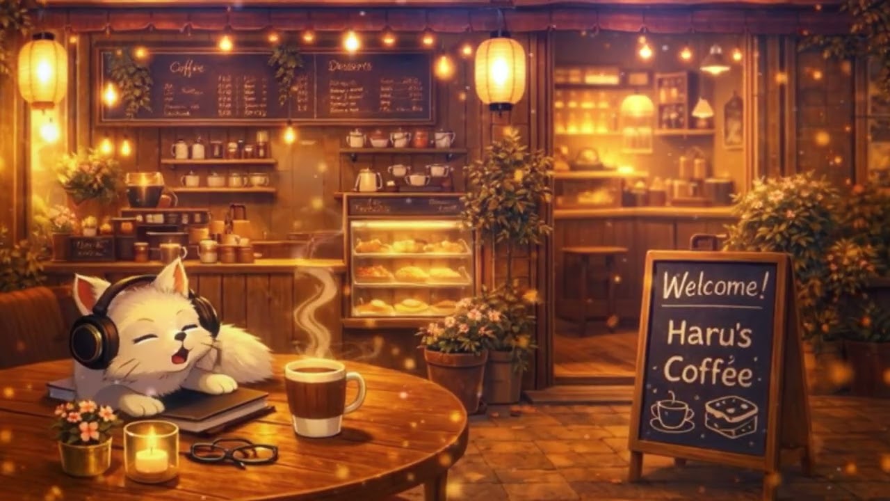 Late Night Study Lofi ☕  Deep Focus at Haru’s Coffee (1 Hour)