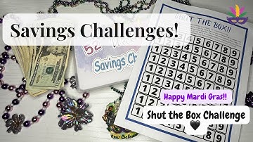 CASH STUFFING MY SAVINGS CHALLENGES | 100 ENVELOPE CHALLENGE | SHUT THE BOX | FEB 2023
