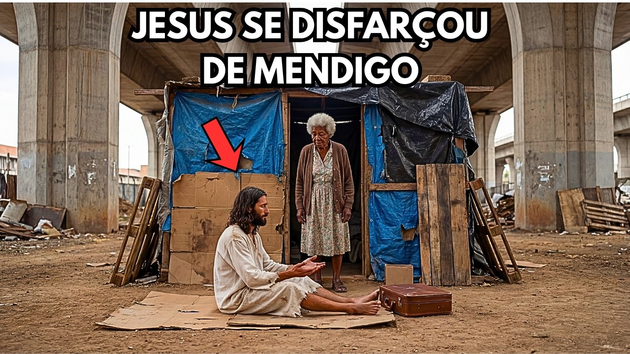 O BARRACO DEBAIXO DA PONTE: JESUS SE DISFARÇOU DE MENDIGO… E O IMPOSSÍVEL ACONTECEU! VOCÊ CRÊ? AMEM!