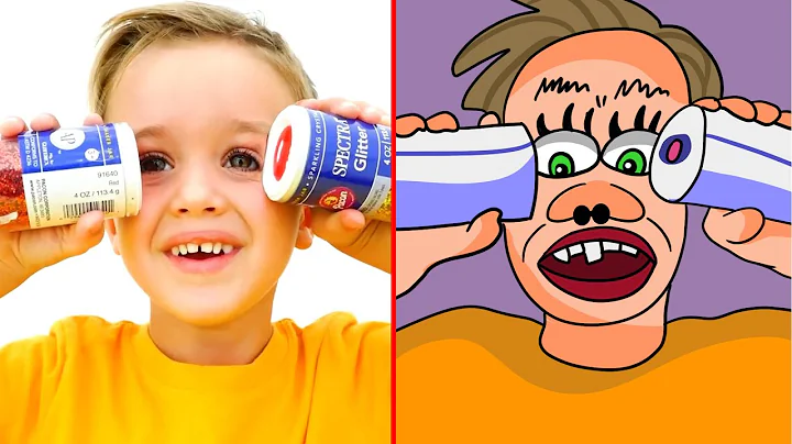 Vlad and Nikita want the same slime l Funny Drawing Cartoon by LULU Meme