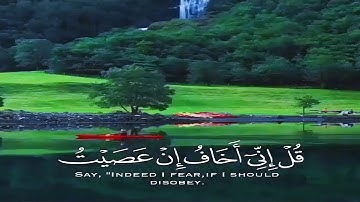حالات واتس قرآن كريم 💙| سورة الأنعام 💜| قل إني أخاف إن عصيت ربي عذاب يوم عظيم 💕| صوت رائع 😌