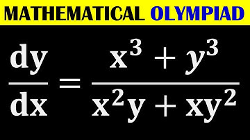 Solving Nice Homogeneous Differential Equation Quickly, Mathematical Olympiad, IMO, RMO