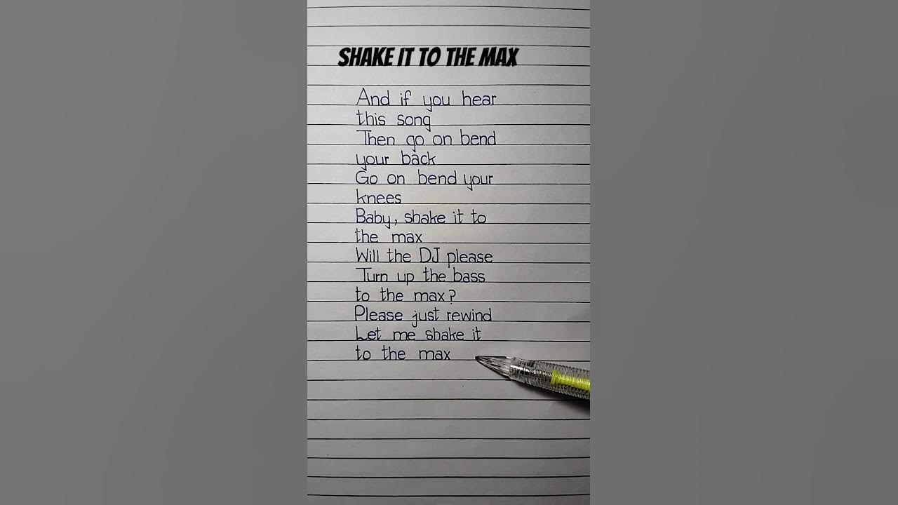 Shake It to the Max (FLY) - Lyrics #shakeittothemax #lyrics Shake It to the Max (FLY) - Lyrics #shakeittothemax #lyrics