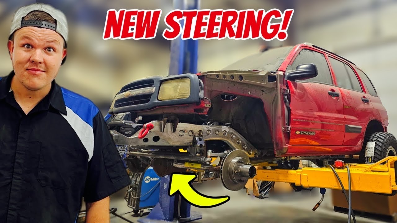 We Built Custom Steering For Our Chevy Tracker From Scratch!