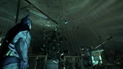 Batman Arkham Asylum PhysX - Scarecrow Flying Debris