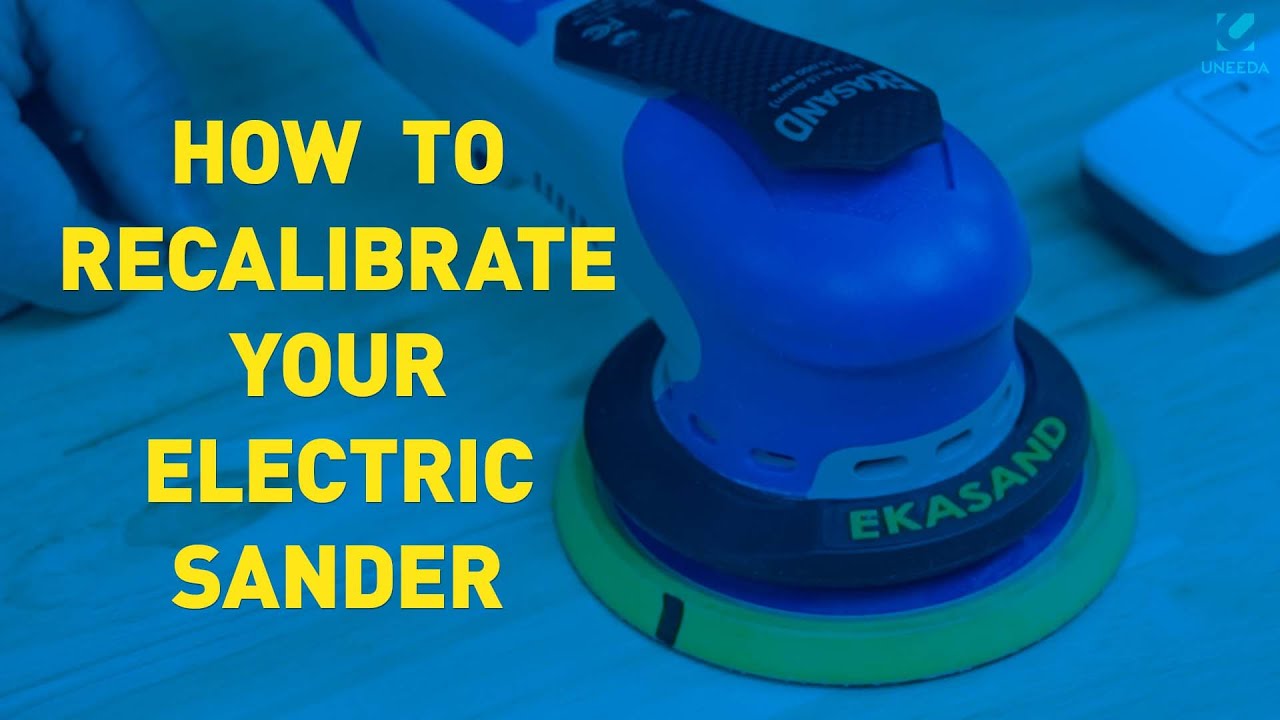 How to Recalibrate the Ekasand ESeries Electric Sander YouTube
