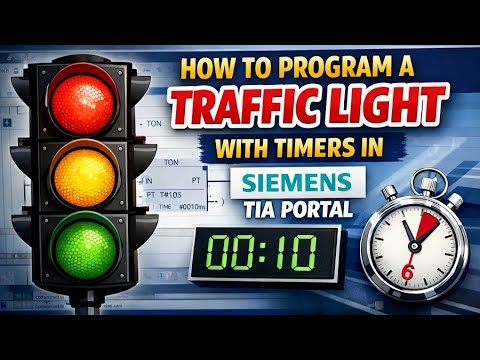 How to Program a Traffic Light with Timers in Siemens TIA Portal - YouTube