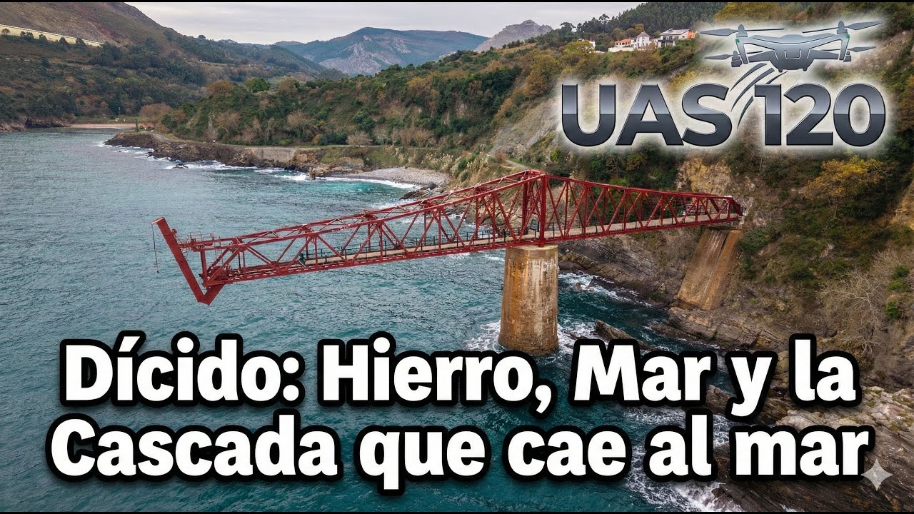 Dícido: Hierro, Mar y la Cascada que cae al mar