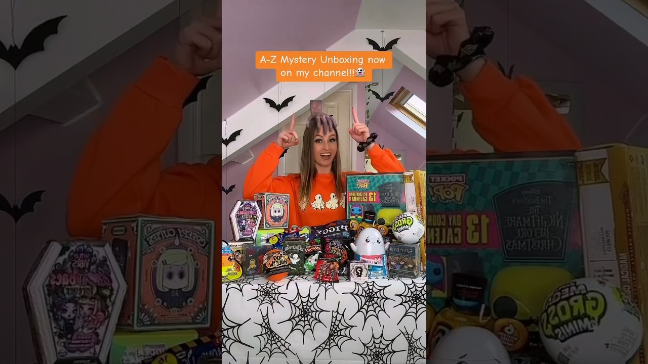 A-Z *SPOOKY ONLY* MYSTERY TOYS UNBOXING!!😱👻🦴⁉️ (WATCH NOW!!!🫢) 