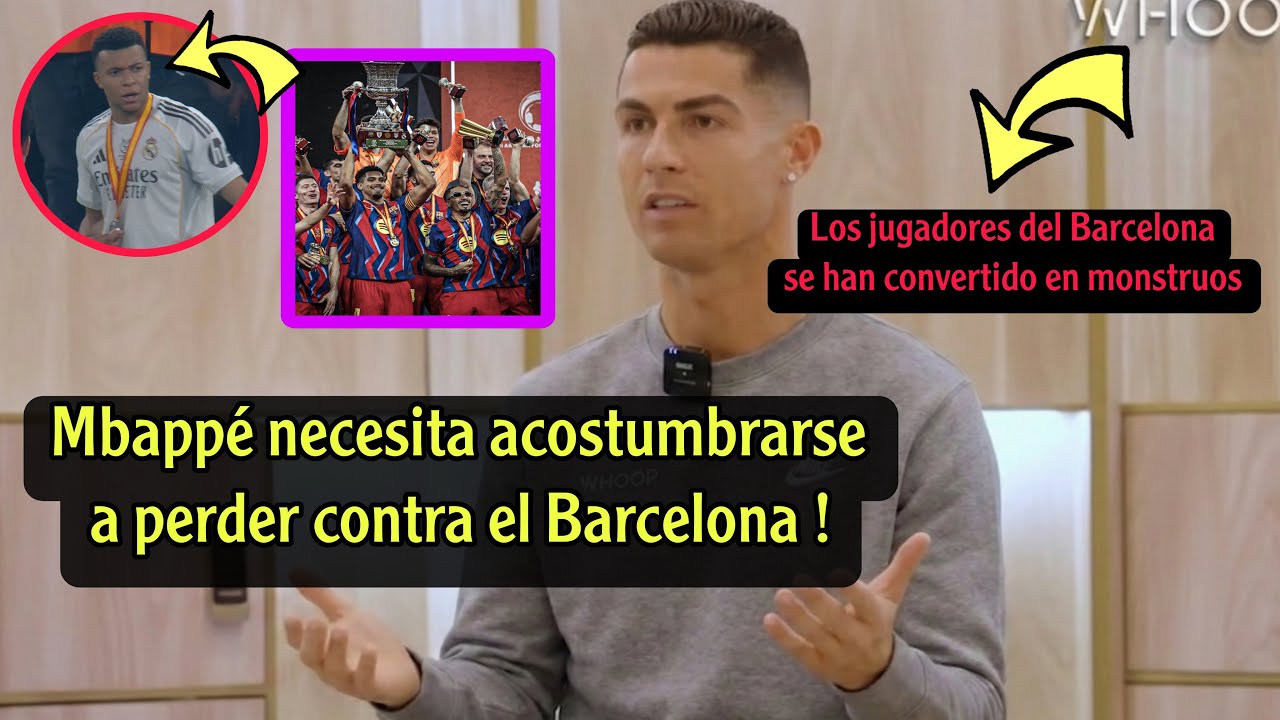 ¡No creerás lo que dijo Ronaldo tras la victoria del Barcelona ante Real Madrid y lo que hizo Mbappé
