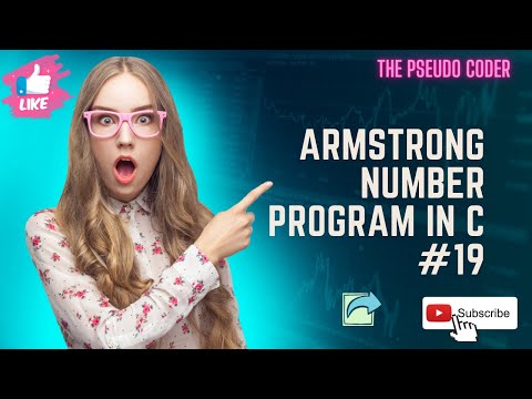 Program on Armstrong Number #19 #C programming #pseudocode #problems #coding
