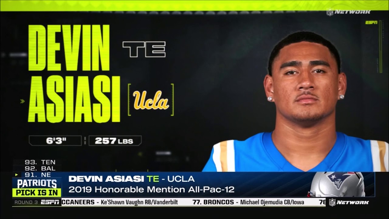 NFL Draft 2020 - New England Patriots select Devin Asiasi