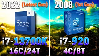 Core i7 920 (2008) vs Core i7 13700K (2022) | 14 Years Difference | How Much is the Bottleneck