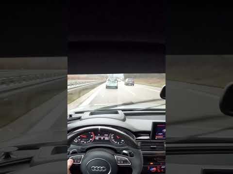 "Unleashing the beast: 2016 Audi RS6 dominates the German autobahn"
