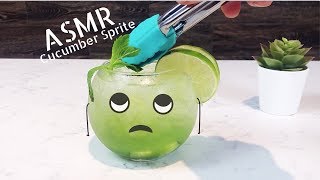 (No Talking, No Music) 🥒 Cucumber Sprite Recipe ASMR