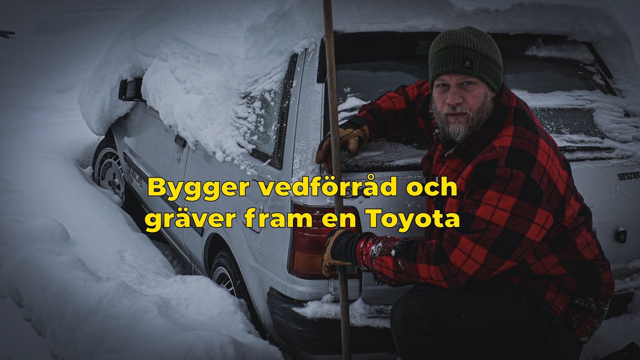 Working off grid and another Toyota find in the snow