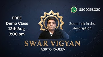 Swar Shastra    Learn  to Earn in Stock Market   Astro Rajeev Arora
