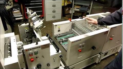 C P  Bourg BST10 d Two Tower with Stitch  Fold  Trim  Jogger Bookletmaking System