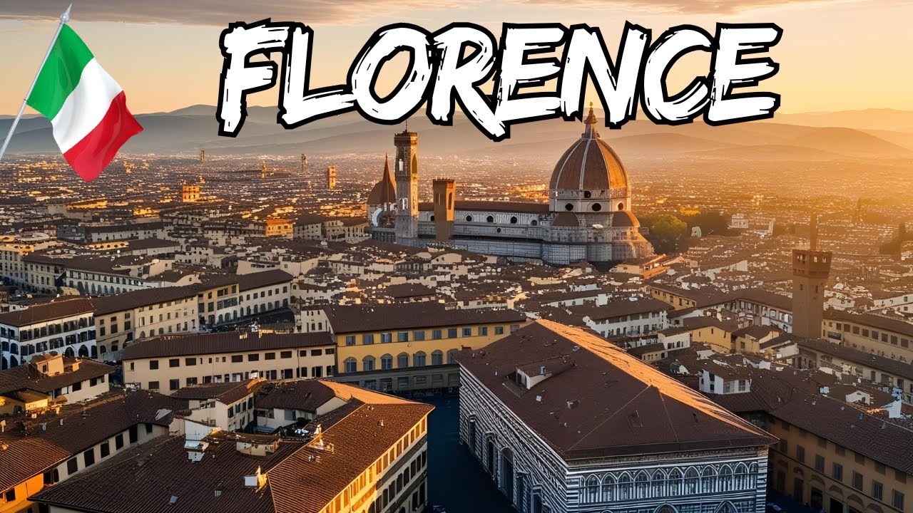 Florence City Italy Stunning Aerial Drone Footage 2025 - Travel Video