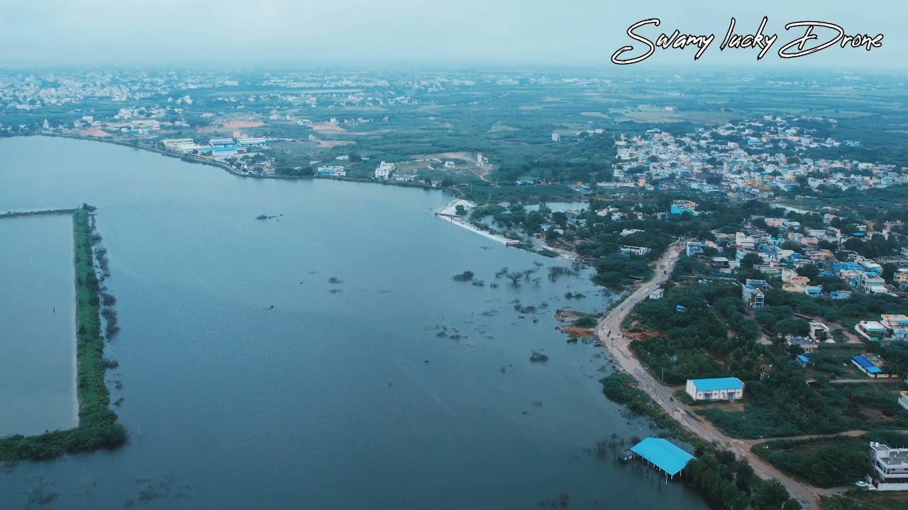The submerged Bukkarayasamudram Village in Gangamma Vodi...