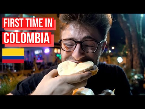 FIRST TIME IN COLOMBIA (trying local food in MEDELLIN)