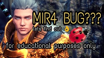 MIR4 NEW MAGIC BUG!! | EDUCATIONAL PURPOSES ONLY, WE DONT INTEND TO ABUSE THIS BUG