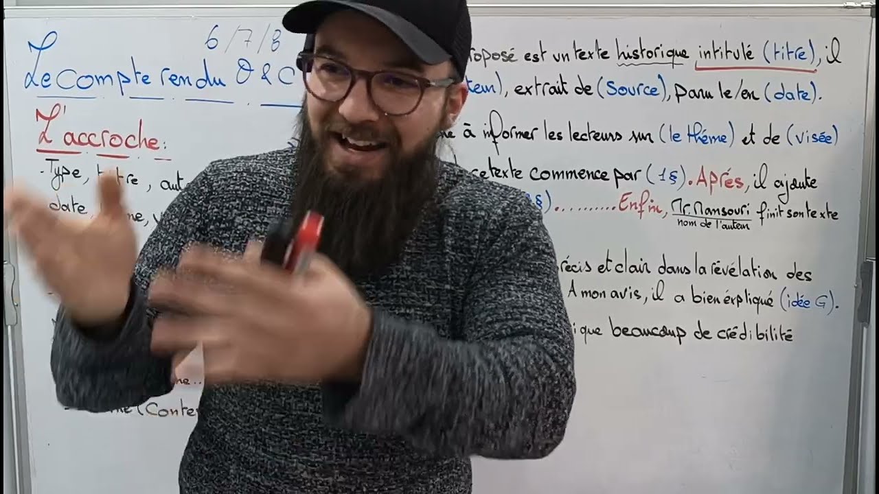 français 04 (BAC 2024): le compte rendu objectif & critique بالتفصيل(جميع شعب)