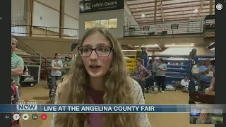 Lufkin HS student interviews Angelina County Fair showcase winners