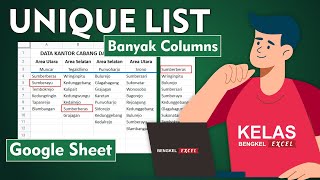 Cara Mendapatkan Data Unik dari Banyak Kolom dengan FLATTEN dan UNIQUE di Google Sheets