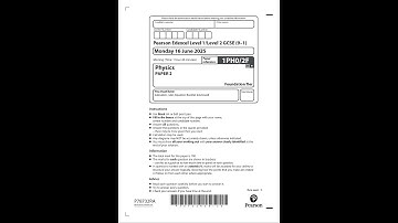 Merged 2025 Pearson EDEXCEL GCSE Physics Paper 2 And Mark Scheme 1ph0 2f FoundATIon Tier