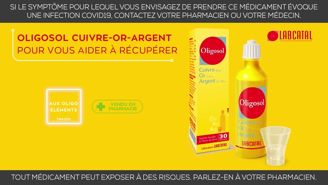 OLIGOSOL CUIVRE OR ARGENT 60ML LABORATOIRE LABCATAL