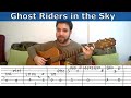 Fingerstyle Tutorial: Ghost Riders in the Sky - Guitar Lesson w/ TAB | LickNRiff