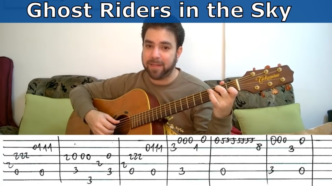Fingerstyle Tutorial: Ghost Riders in the Sky - Guitar Lesson w/ TAB -  YouTube