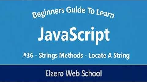 JavaScript In Arabic  #36   Strings Methods   Locate A String