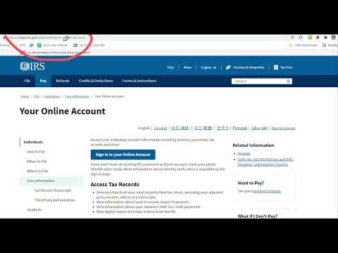 How to obtain CTC & Stimulus Records Online, IRS Transcript