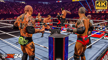 WWE 2K24 - The Bloodline vs. Evolution | Tag Team Elimination Match | PC [4K60]