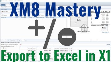 Export Your Estimate to Excel in X1